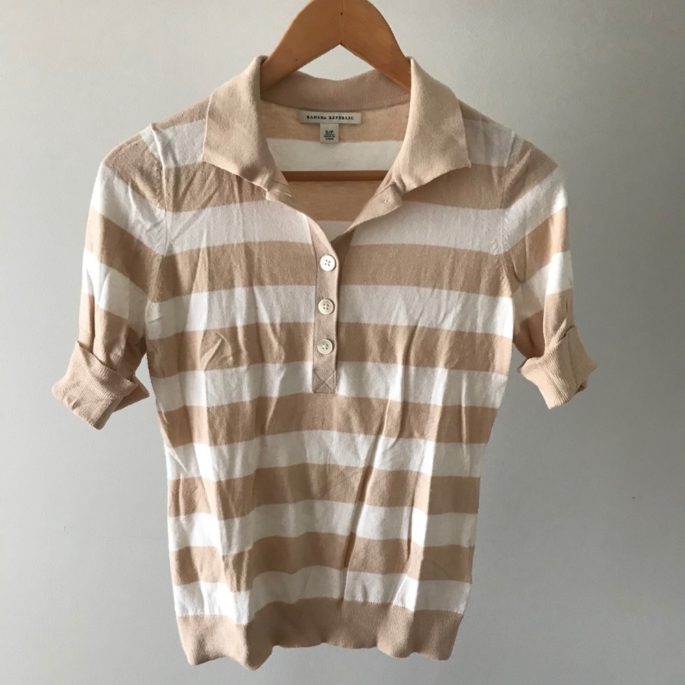 Banana Republic Stripe knit shirt